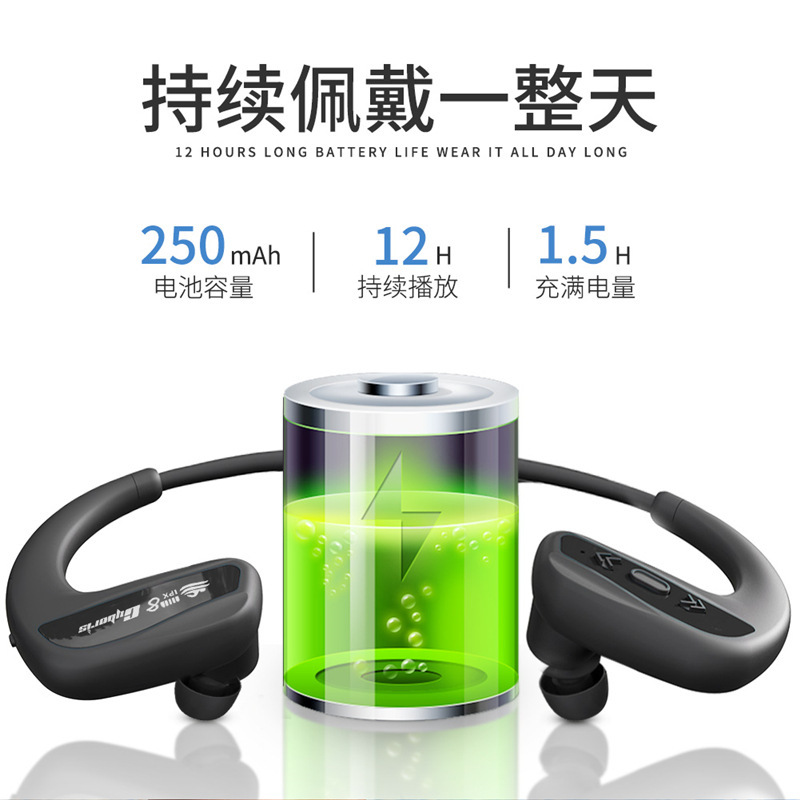 サイボリス スイミング 防水 スポーツ Bluetooth 5.0 イヤホン 内蔵16Gメモリ HIFI トゥルーワイヤレス MP3|undefined
