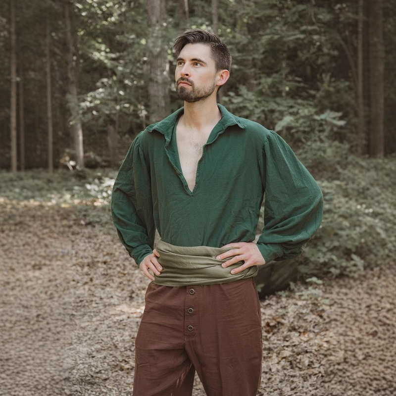 high quality Fashion Men Bandage Long Sleeve Medieval Renaissance Shirt Gothic Men's Warrior Shirt Men