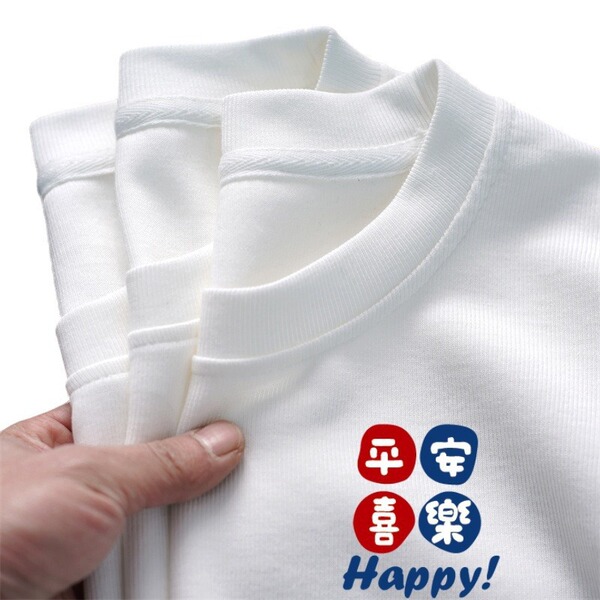 Cotton summer T-shirt with a round collar for men and women