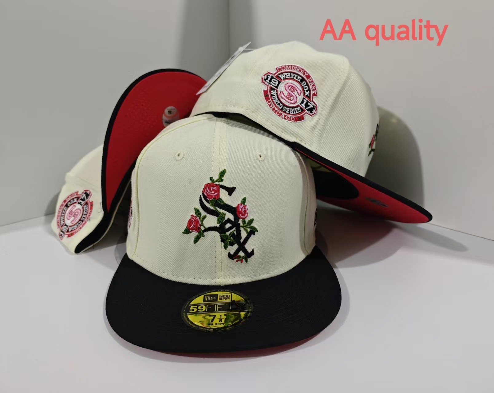 Gorra de béisbol de la liga de equipos de comercio exterior transfronterizo, novedad 2026, superventas, con patrón AA, de ala plana, a la moda y de talla estándar.