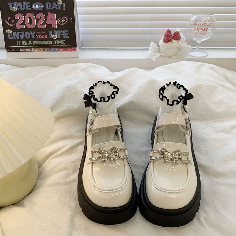子供用小さな革靴夏モデル2025新しい女の子プリンセスシューズファッショナブルで多用途な英国スタイルの大きな子供用JKシューズ|undefined
