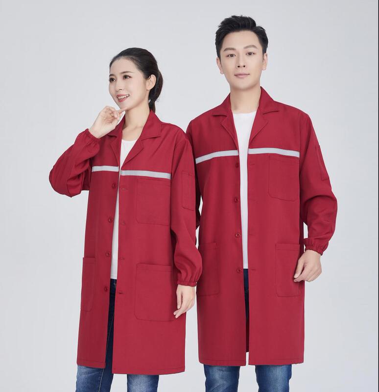反光条蓝大褂工作服定制logo长大褂养殖防尘车间搬运工程劳保服芳|undefined