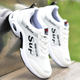 Factory wholesale men's shoes leather waterproof sneakers men's new fashion students running shoes casual white shoes men