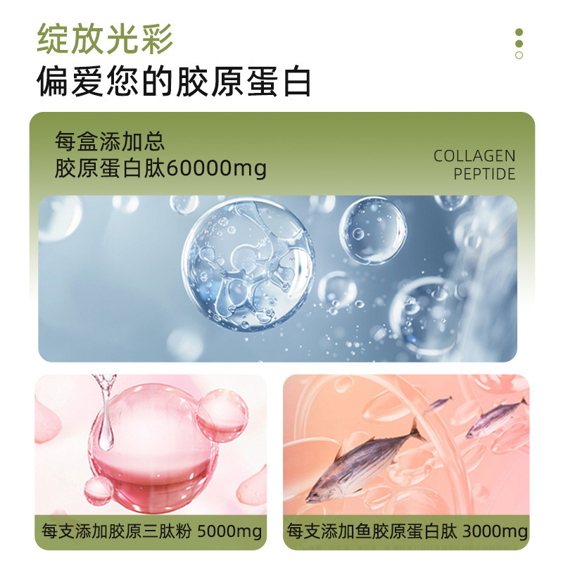Pqqキャビアコラーゲンペプチド三ペプチド飲料PQQニコチン酸アミドヒアルロン酸ナトリウム小分子ペプチド経口液|undefined