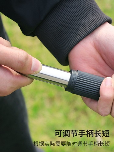 Stainless steel rake, agricultural rake, grass grabber, weed sweeper, leaf sweeper, small telescopic gardening tool