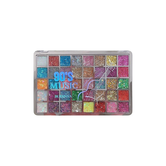 BULANYA new foreign trade 40 color eye shadow plate sequins pearlescent matte glitter stage makeup shiny fine flash