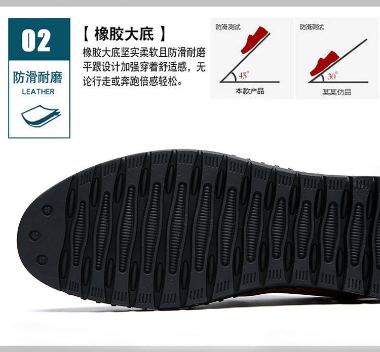 Dép sandal nam quai ngang da bò thật đế mềm thoáng khí kiểu lỗ rỗng — Màu Kaki, Màu nâu vàng, Màu đen chi tiết 7