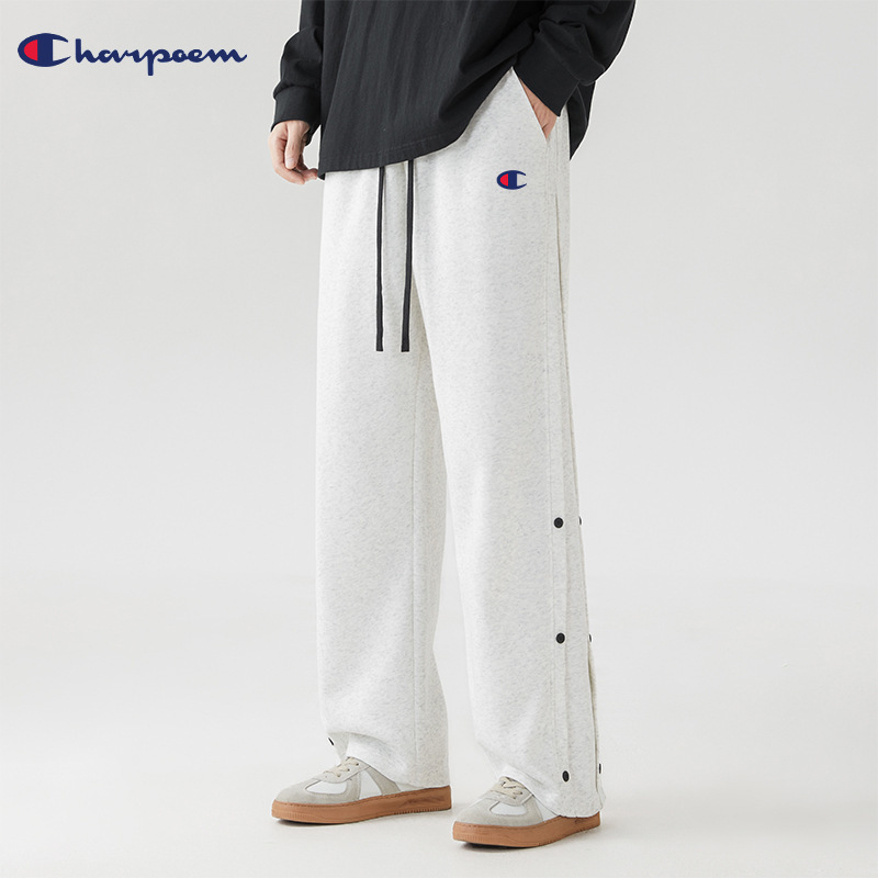 Champion Graffiti Casual Pants Men's 2024 Autumn New Fashion Brand Loose Sports Pants Embroidered Straight Wide Leg Sweatpants