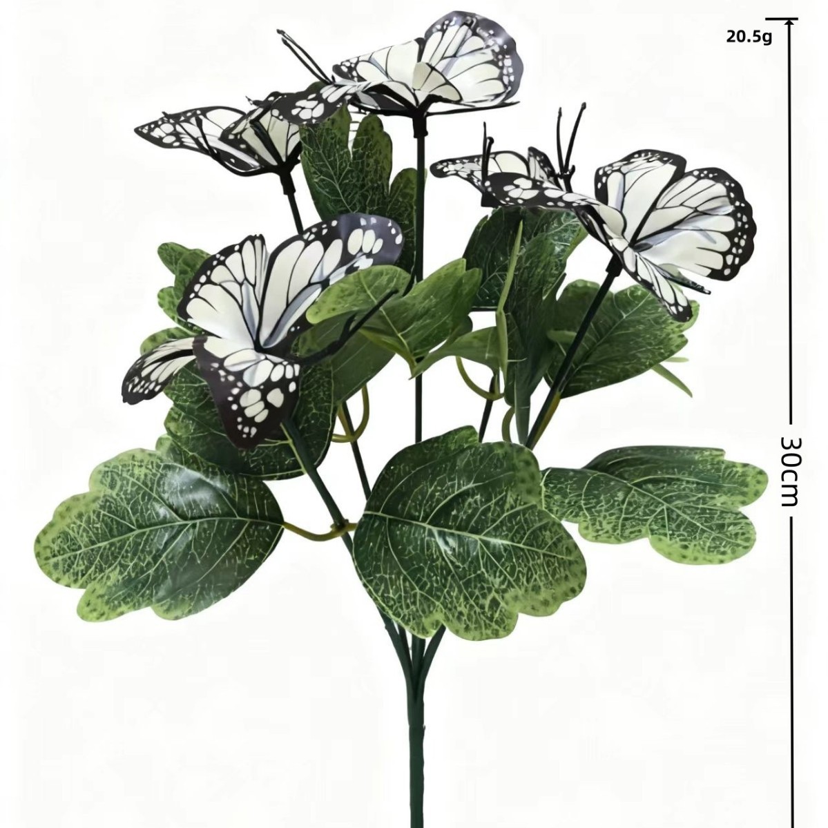 Cross-Border Artificial Flower Five-Pronged Film Butterfly Flower Home Furnishings Outdoor Layout Wedding Decoration Table Photography Props