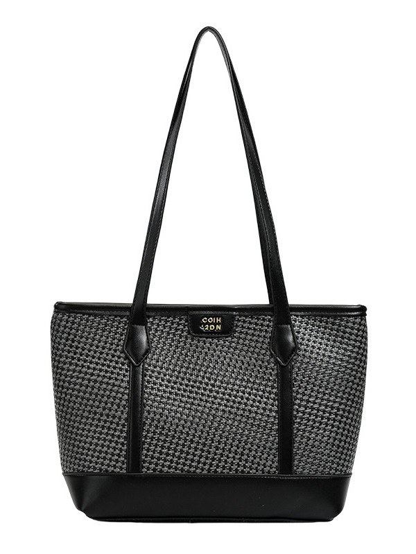 Bolsa de moda coreana de alta capacidad bolsas de ropa casual 2026 nueva nicho Zhongzhong bolsas de hombro tejidas