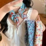 小众复古时尚花朵丝巾