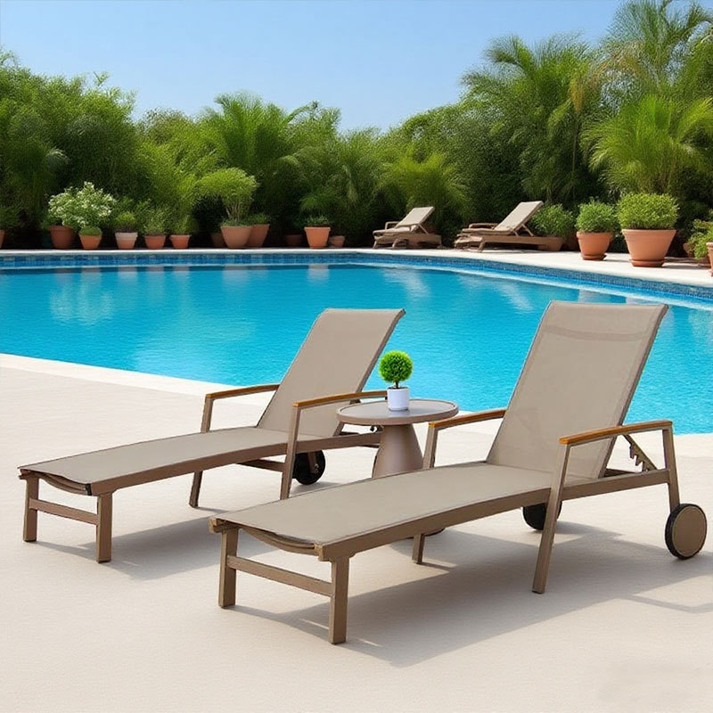 Cama al aire libre sillón junto a la piscina sillón al aire libre balcón terraza terraza sillón de playa impermeable