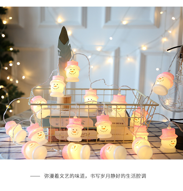 Fabricantes de luces de Santa Claus LED luces de Navidad muñeco de nieve luces de decoración de Navidad luces de color de vacaciones luces intermitentes