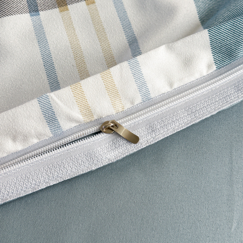 Conjunto de roupa de cama em algodão escovado minimalista_voghion.com