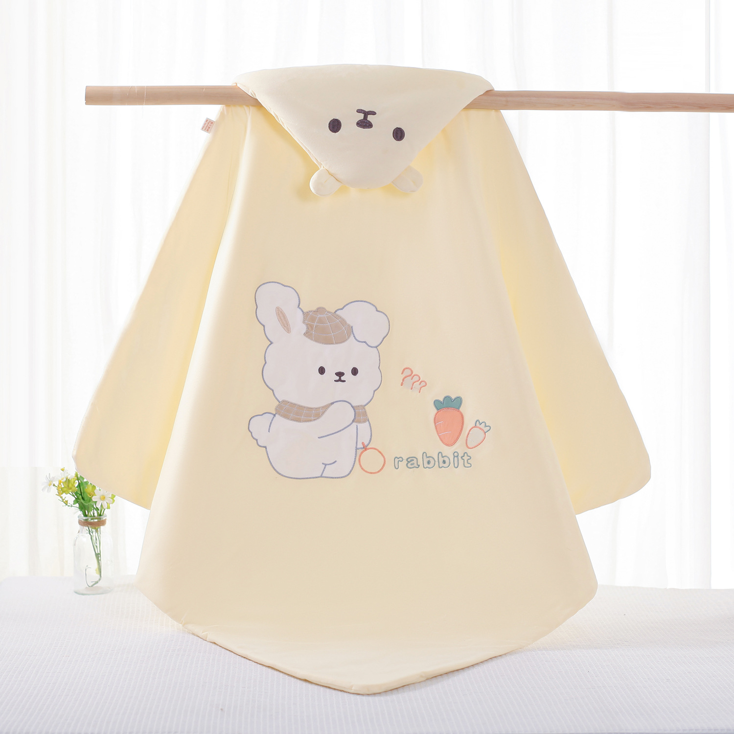 8132 작은 토끼 얇은 면 노란색