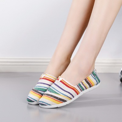 代发2021新款老北京布鞋女懒人单鞋女渔夫鞋韩版休闲平底孕妇布鞋|ms