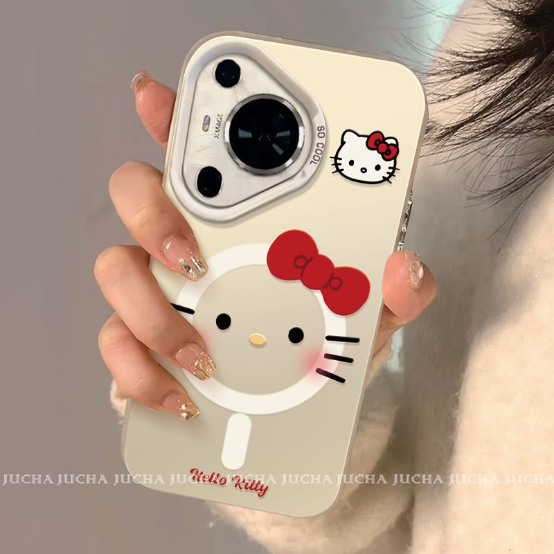 适用华为pura70pro手机壳高颜值颜控HUAWEIp60新款设计感可爱猫咪|undefined