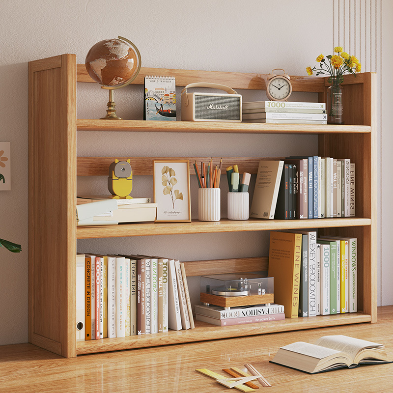 Estante de almacenamiento de escritorio simple estantería niños estudiante aprendizaje almacenamiento multi-capa armario Oficina escritorio organización gabinete