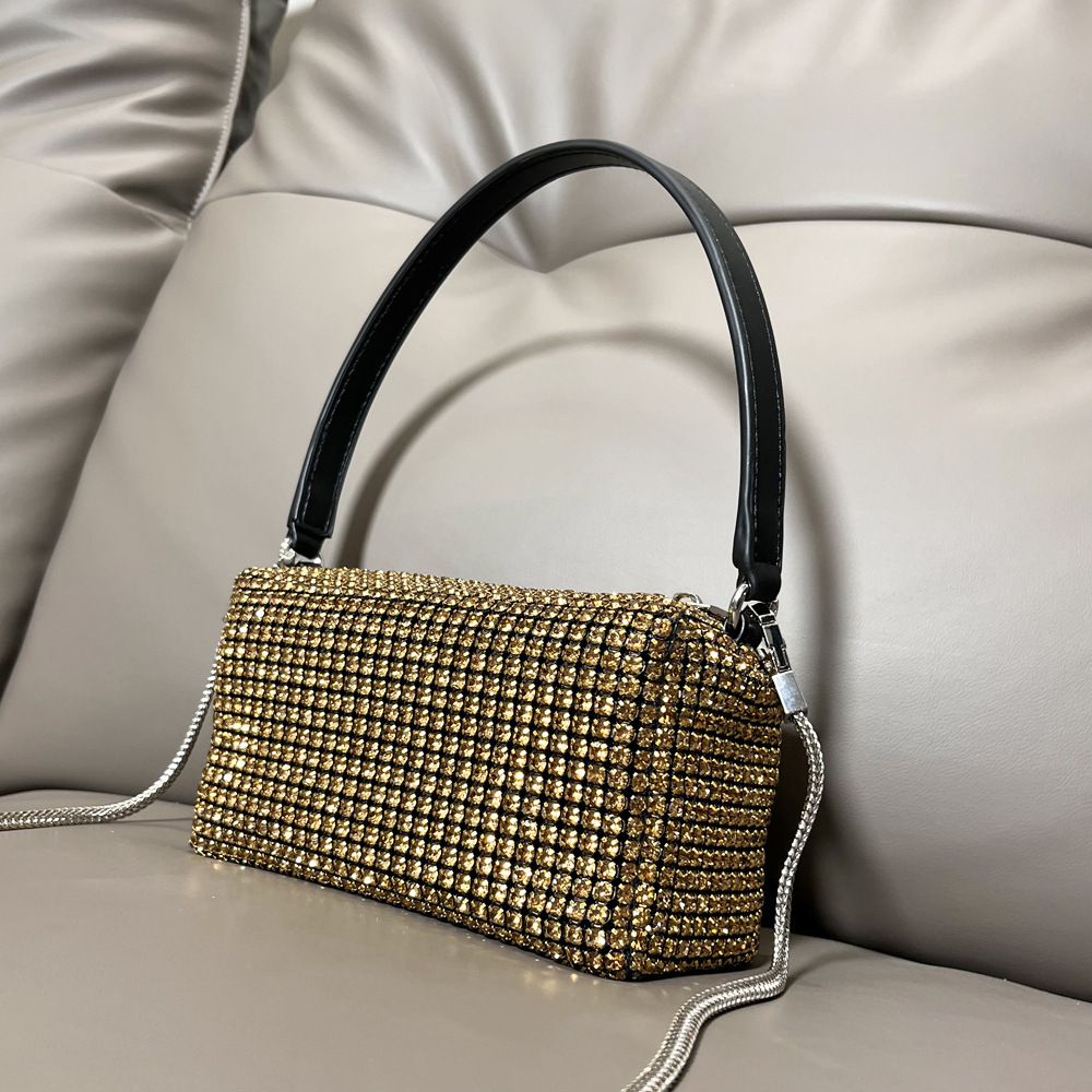 Borsa da donna transfrontaliera piena di diamanti borsa a tracolla borsa a tracolla con strass lucidi borsa da donna fatta a mano borsa da donna con diamanti_voghion.com
