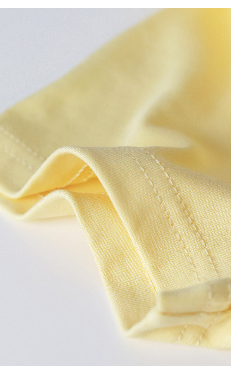 Cream Polo Collar Short Sleeve T-Shirt for Women