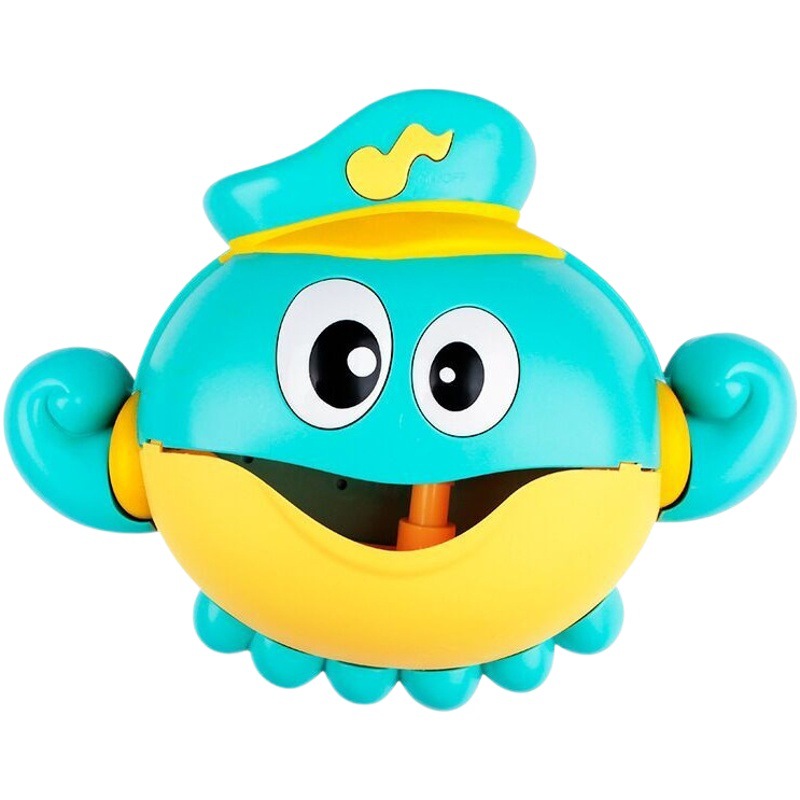 Máquina de burbujas de cangrejo transfronterizo Rana creativa máquina de Música automática de burbujas bebé baño juguetes de agua