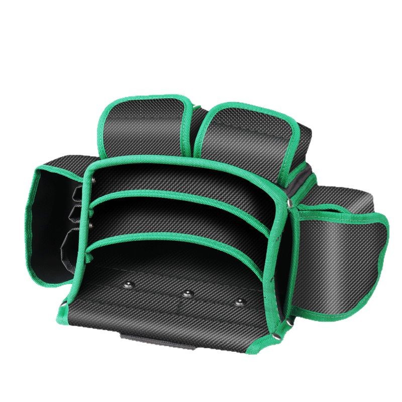 Viejo una boca plana grande electricista bolsa de cintura bolsa de uñas para trabajar la madera engrosada magnética kit de herramientas portátil taladro eléctrico llave eléctrica bolsa