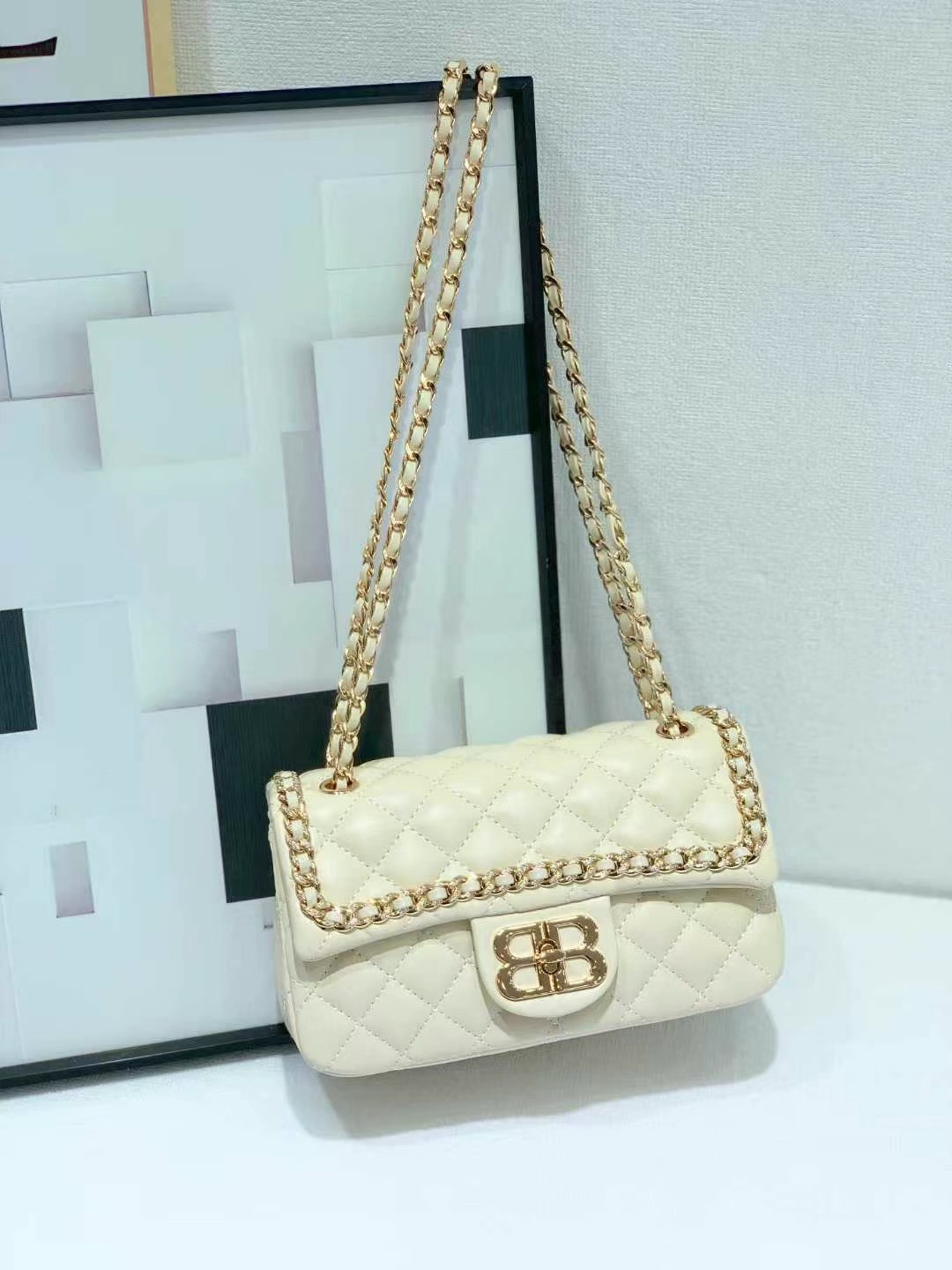 (Cross-border trading), universal handheld shoulder bag with diamond pattern