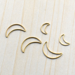 Moon DIY copper jewelry accessories clothing jewelry metal materials solid ring thin copper ring no mouth ring pure copper