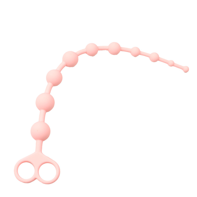 Smiley Face Anal Beads, Silicone Beaded Anal Toy, Colorful Design — detail image 6