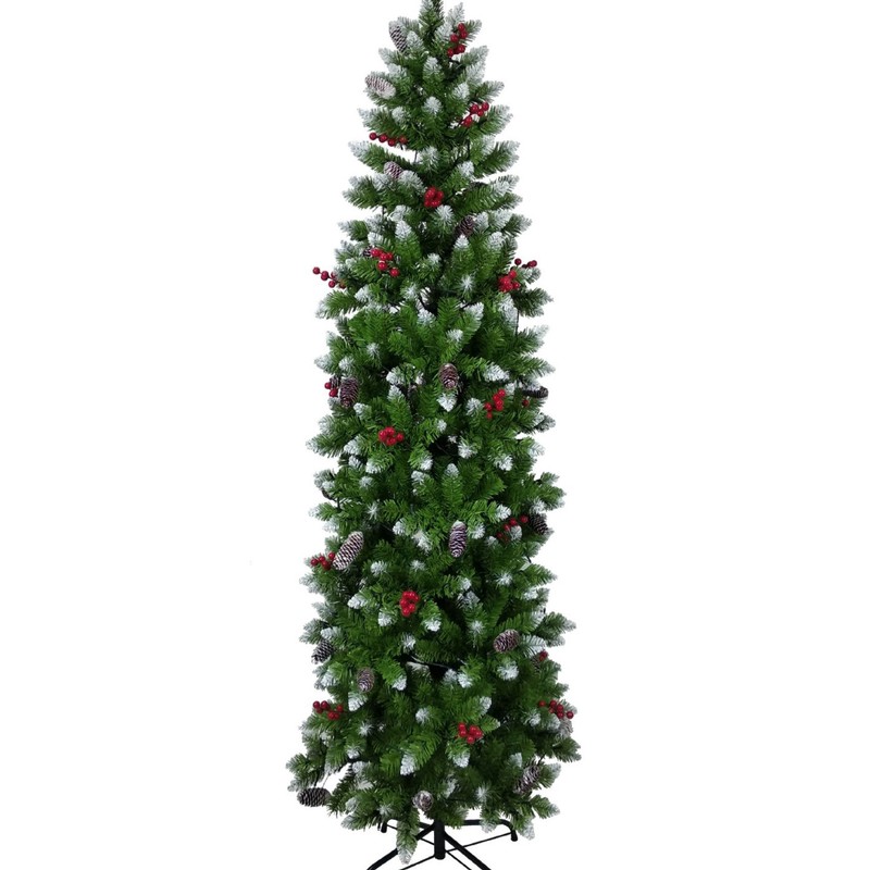 1.8メートル痩せた鉛筆の木pvc鉛筆クリスマスツリーの典型的な痩せた緑のクリスマスツリー卸売り源工場|undefined