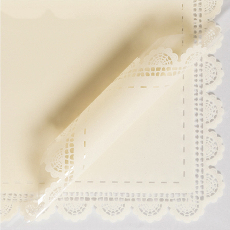 Papel de Regalo de Celofán con Encaje Impermeable para el Día de San Valentín, Papel de Envolver para Ramos de Flores