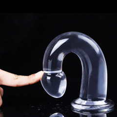Transparent penis anal plug for men and women's back courtyard expansion masturbation device crystal SM training sex toys one piece on behalf of sale