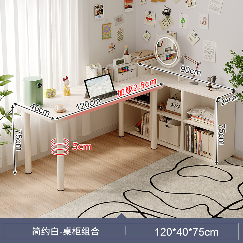 Estantería escritorio integrado estudiante de secundaria Escritorio de estudio adulto escritorio de la computadora en casa dormitorio Escritorio de oficina Workbench