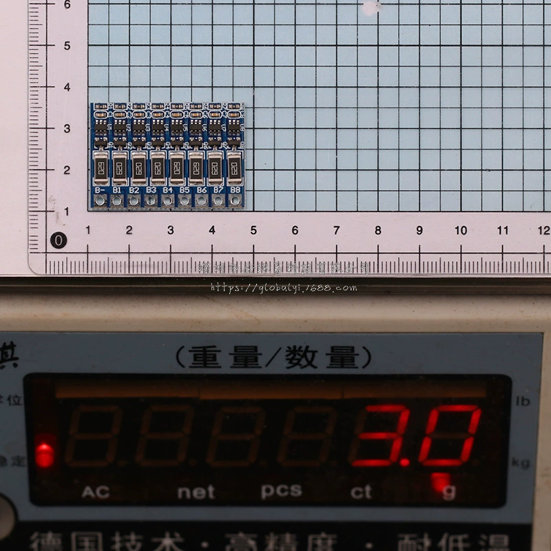 8 string 29.6V 18650 lithium battery balancing function board 8S 33.6V polymer battery balancing board