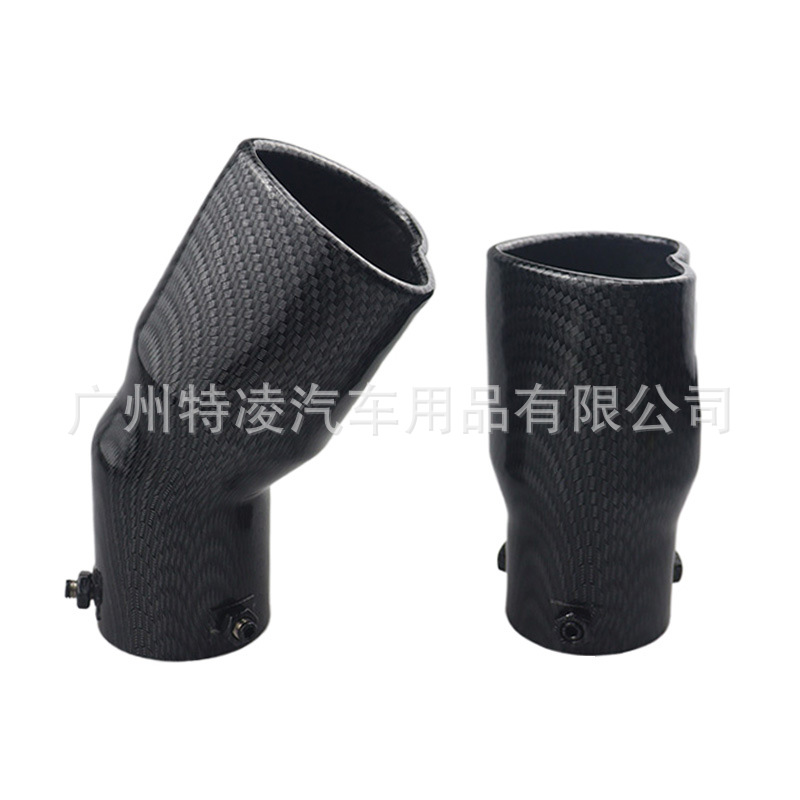 63mm car tail throat single out heart-shaped style exhaust nozzle stainless steel rear air nozzle muffler tail pipe tail throat