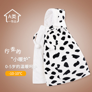 Baby cloak autumn and winter baby windbreaker thickened quilt men's and women's windproof flannel coat