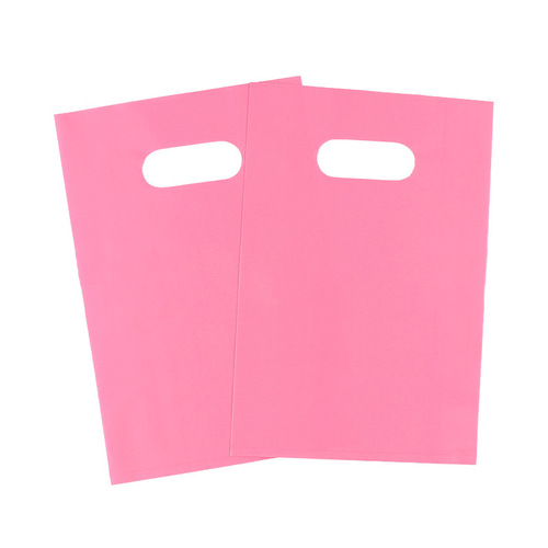Flat mouth portable packaging bag shopping bag plastic portable custom advertising clothing bag logo customization