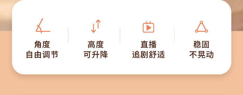 双卡槽圆盘伸缩360度旋转手机懒人支架多功能双机位直播手机支架