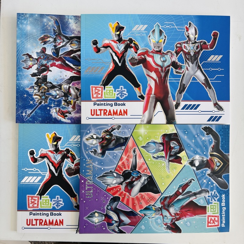 ウルトラマン A4 絵本 ウルトラヒーロー 手描き絵本 学生画用紙 子供用落書き帳 ワイヤレス綴じ本|undefined