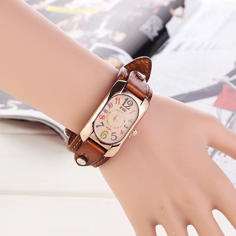 Foreign Trade Cross-border Explosions Fashion Men's Belt Watch Colorful Digital Women's Student Quartz Watch Manufacturers Foreign Trade Cross-border Explosions Fashion Men's Belt Watch Colorful Digital Women's Student Quartz Watch Manufacturers