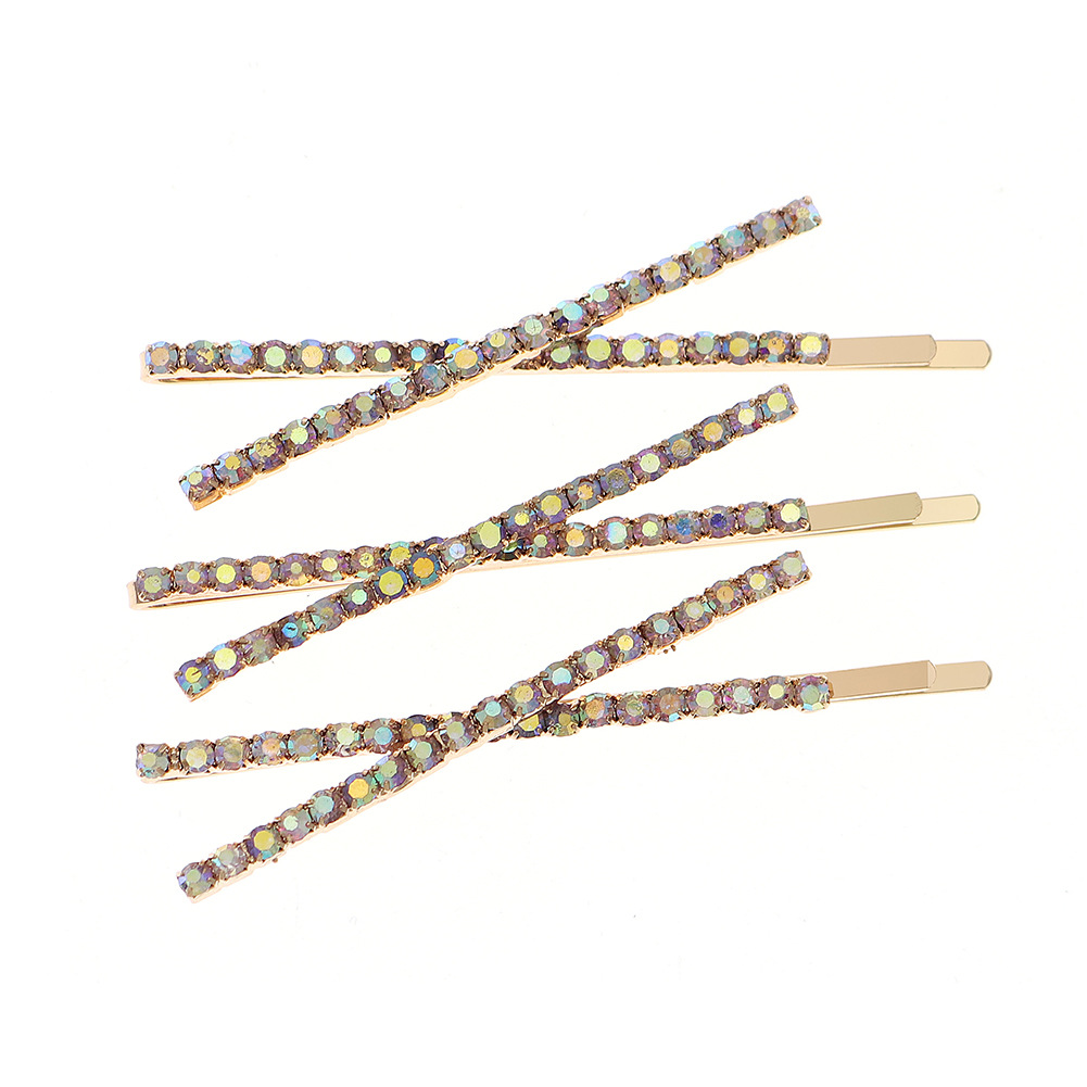 INS New Daily Bangs clip lateral rhinestone clip de pelo accesorios para el cabello chica clip lateral puesto suministro horquilla al por mayor