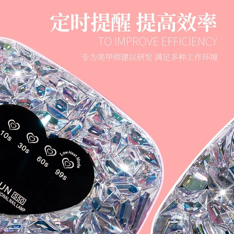 大功率智能美甲机光疗灯充电蓄电款双光源长续航甲油胶烘干机烤灯