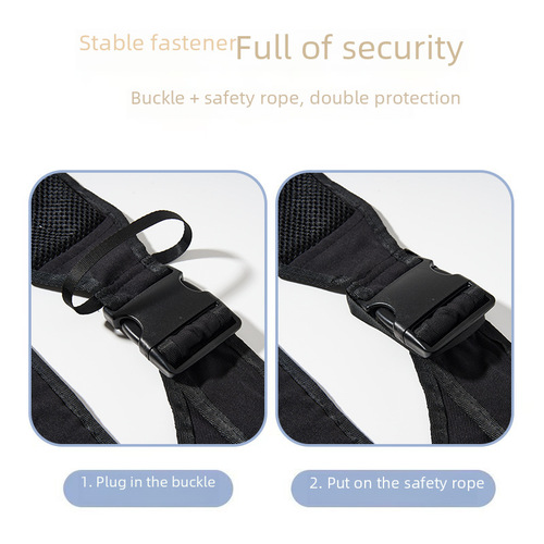 Baby carrier with straps, versatile two-in-one front and side carry for older children, breathable waist stool for outdoor use