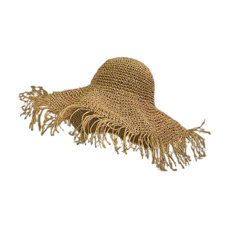 112g Weight Straw Hat Hats Type Casual, Outdoor Occasion Papyrus Material Bow Knot Pattern Spring&Summer Season Women's Gender Hawaiian, Tropical, Sweet Style Curved Eaves, Ruffles Rim Women's Hawaiian Tropical Sweet Bow Knot Curved Eaves Ruffles Straw Hat 34