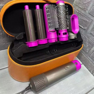 Five-in-one cross-border curling rod hair comb multifunctional straight roll dual-purpose hot air comb automatic curling rod manufacturers wholesale