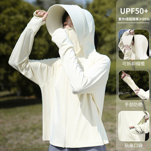 Cardigan Fashion Ice Silk Large Brim Sun Protection Clothing Women's 2025 New Anti-Uv Cycling Sun Protection Clothing Sun Protection Clothing