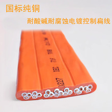 TVVB21芯1.5平方天车行车随行电缆 耐酸碱耐腐蚀电镀控制扁线