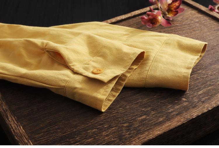 Women's Long Cotton Linen Shirt Loose Slim Fit Casual Elegant Fashion Outerwear Jacket Top For Spring Autumn_ecoleips.com