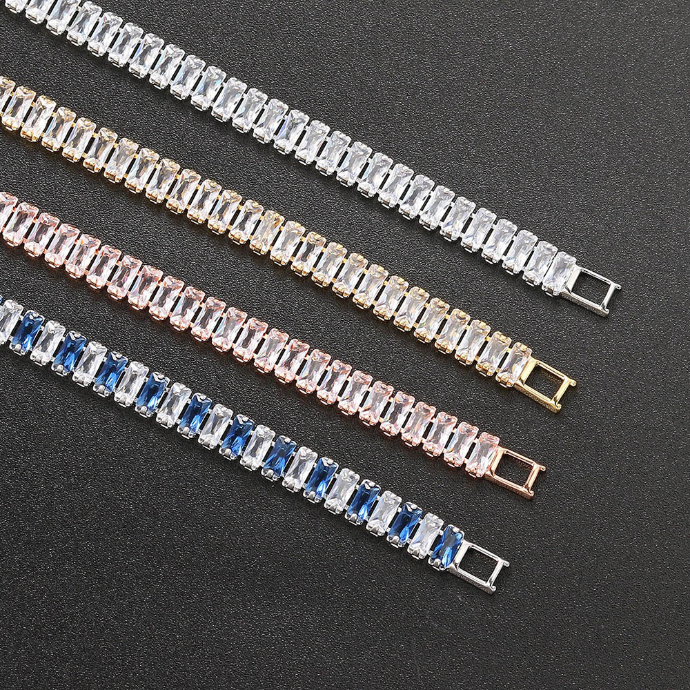 Fashion Geometric Copper Inlay Zircon Bracelets 1 Piece display picture 4