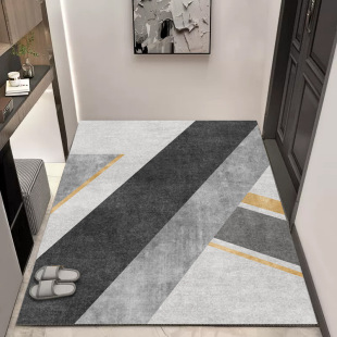 Nordic simple household entrance Crystal velvet floor mat cutting stain-resistant floor mat absorbent non-slip entrance floor mat